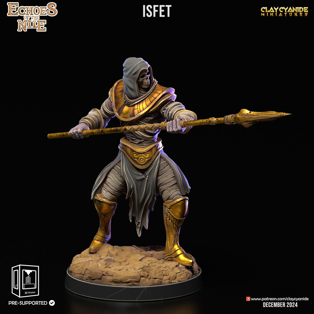 3D Printed Clay Cyanide Echoes of the Nile 28 32 mm D&D (Online Only)