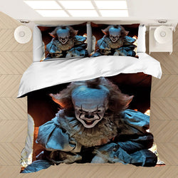 Pennywise Pattern Bedding Set Cosplay  Quilt Covers (Online Order Only)