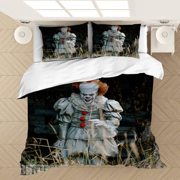 Pennywise Pattern Bedding Set Cosplay  Quilt Covers (Online Order Only)