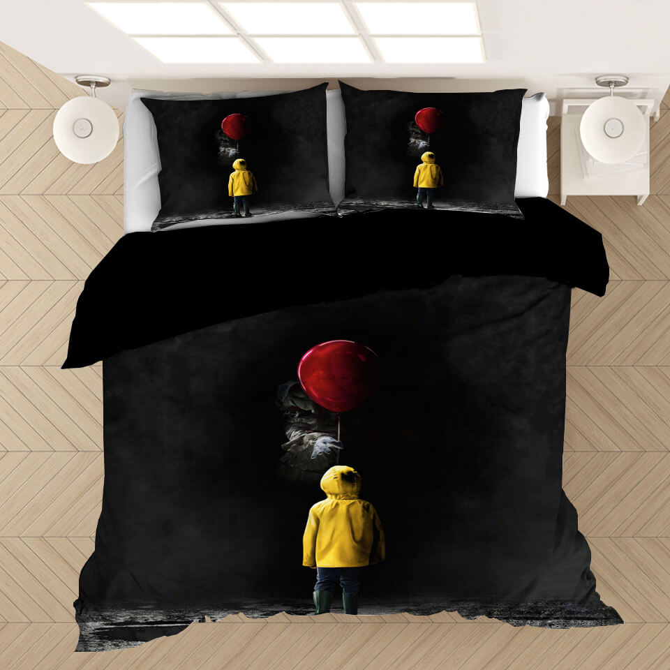Pennywise Pattern Bedding Set Cosplay  Quilt Covers (Online Order Only)