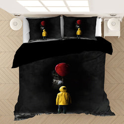 Pennywise Pattern Bedding Set Cosplay  Quilt Covers (Online Order Only)
