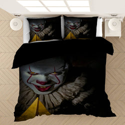 Pennywise Pattern Bedding Set Cosplay  Quilt Covers (Online Order Only)