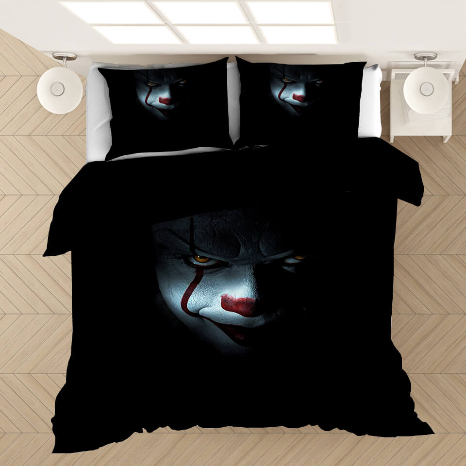 Pennywise Pattern Bedding Set Cosplay  Quilt Covers (Online Order Only)