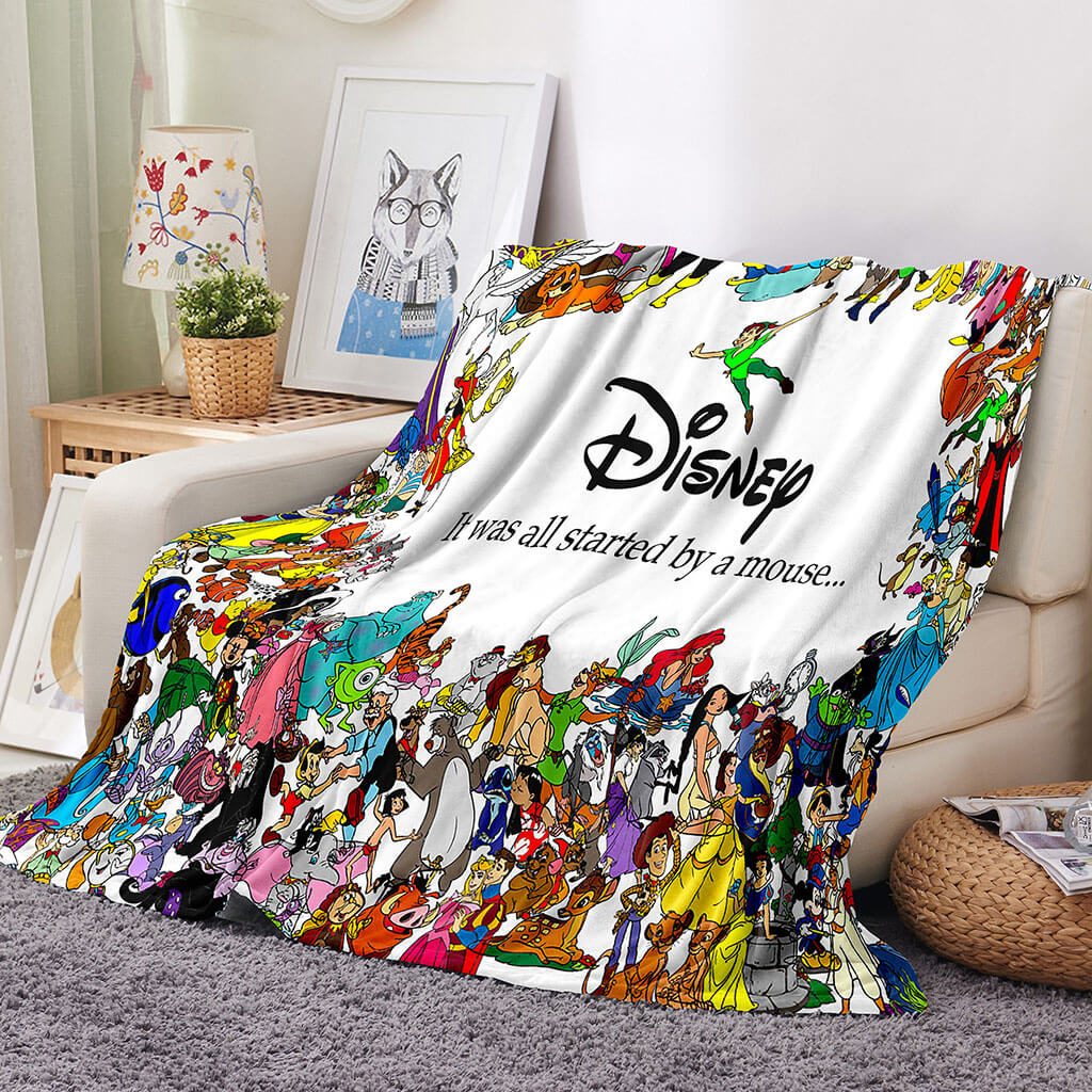 It was all started by a mouse Blanket Flannel Fleece Throw Blanket (Online Order Only)