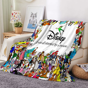 It was all started by a mouse Blanket Flannel Fleece Throw Blanket (Online Order Only)
