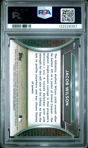 Graded 2023 Topps Bowman Draft Jacob Wilson #BDN2 Draft Night Rookie RC Baseball Card PSA 9 Mint (ONLINE ORDER ONLY)