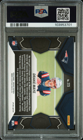 Graded 2024 Panini Mosaic Drake Maye #273 Green Rookie RC Football Card PSA 10 Gem Mint (ONLINE ORDER ONLY)