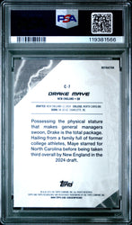 Graded 2024 Topps Resurgence Drake Maye #C7 Conductors Refractor Rookie RC Football Card PSA 10 Gem Mint (ONLINE ORDER ONLY)
