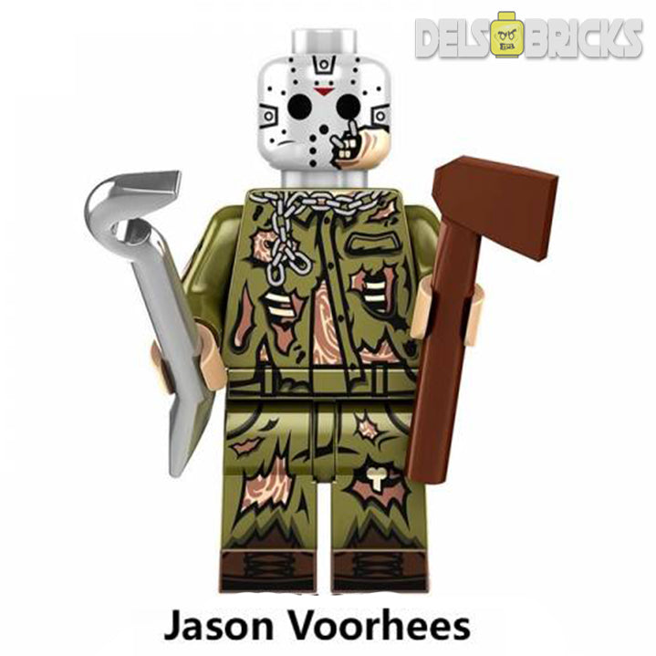 Jason Voorhees Friday The 13th Lego Minifigures Custom Horror Toys 2 (ONLINE ORDER ONLY)