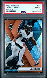 Graded 2023 Panini Phoenix Jalen Carter #143 /99 Orange Rookie RC Football Card PSA 10 Gem Mint (ONLINE ORDER ONLY)