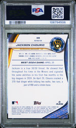 Graded 2024 Topps Bowmans Best Refractor Jackson Chourio #38 Refractor Rookie RC Baseball Card PSA 10 Gem Mint (ONLINE ORDER ONLY)