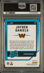 Graded 2024 Panini Donruss Optic Preview Pink Jayden Daniels #389 Rookie RC Football Card PSA 10 Gem Mint (ONLINE ORDER ONLY)