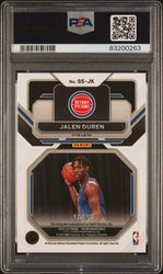 Graded 2022 Panini Prizm Jalen Duren #SSJK Sensational Signatures Mojo Prizm Auto Rookie RC Basketball Card PSA 10 Gem Mint (ONLINE ORDER ONLY)