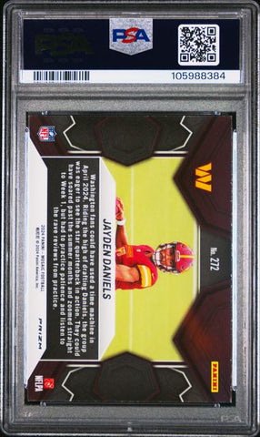 Graded 2024 Panini Mosaic Silver Mosaic Jayden Daniels #272 Rookie RC Football Card PSA 9 Mint (ONLINE ORDER ONLY)