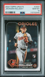 Graded 2024 Topps Update Jackson Holliday #US97 Rookie RC Baseball Card PSA 10 Gem Mint (ONLINE ORDER ONLY)