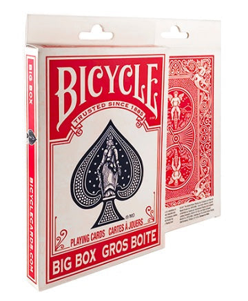 JKR1039664 Big Box Red Playing Cards Bicycle Card Company (ONLINE ORDER ONLY)