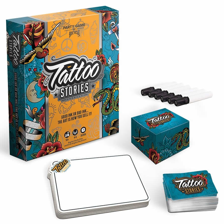 JKR1043913 Tattoo Stories Bicycle Game Company (ONLINE ORDER ONLY)