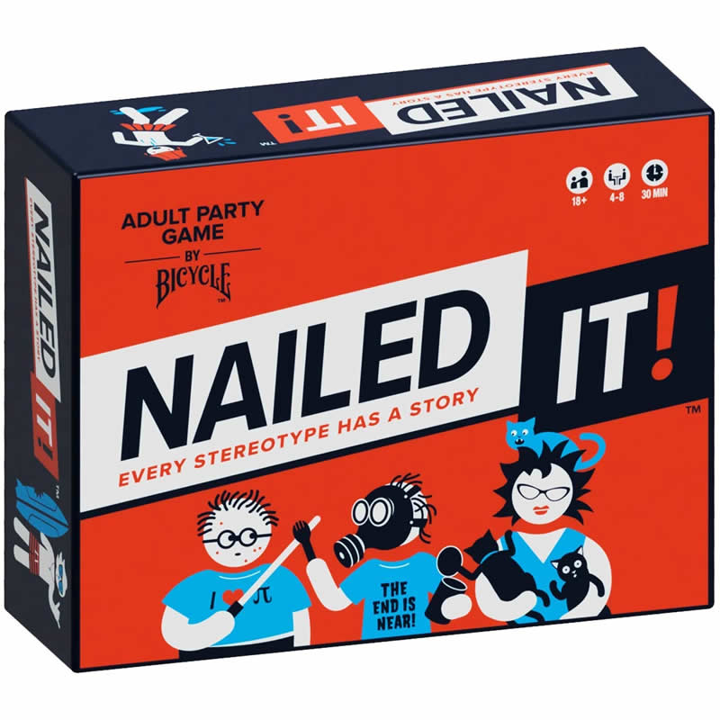 JKR1045021 Nailed It! Adult Party Game Bicycle (ONLINE ORDER ONLY)