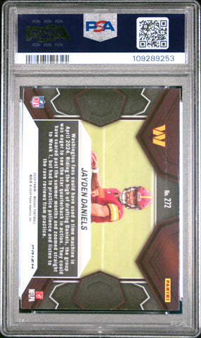 Graded 2024 Panini Mosaic Jayden Daniels #272 Green Rookie RC Football Card PSA 10 Gem Mint (ONLINE ORDER ONLY)