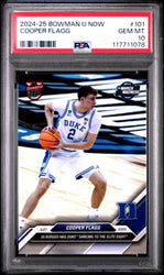 Graded 2024 Topps Bowman U Now Cooper Flagg #101 Rookie RC Basketball Card PSA 10 Gem Mint (ONLINE ORDER ONLY)