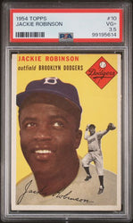 Graded 1954 Topps Jackie Robinson #JACKIE Baseball Card PSA 3.5 Very Good+ (ONLINE ORDER ONLY)