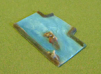 JRM3203 7 inch River Ford with Island Aerial Blue by JR Miniatures (ONLINE ORDER ONLY)