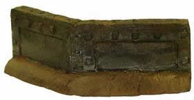 JRM6707 Angle Wall Fortification (2ea) by JR Miniatures (ONLINE ORDER ONLY)