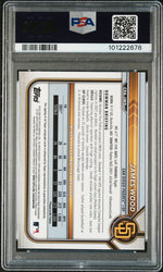 Graded 2022 Bowman Chrome James Wood #CPAJWD 1st Bowman Auto Rookie RC Baseball Card PSA 9 Mint (ONLINE ORDER ONLY)