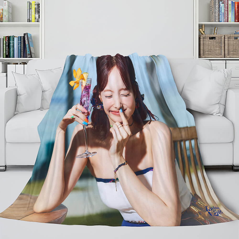 JYP Ent Twice 10th Taste of Love Album Flannel Blanket Bedding Sets (Online Order Only)