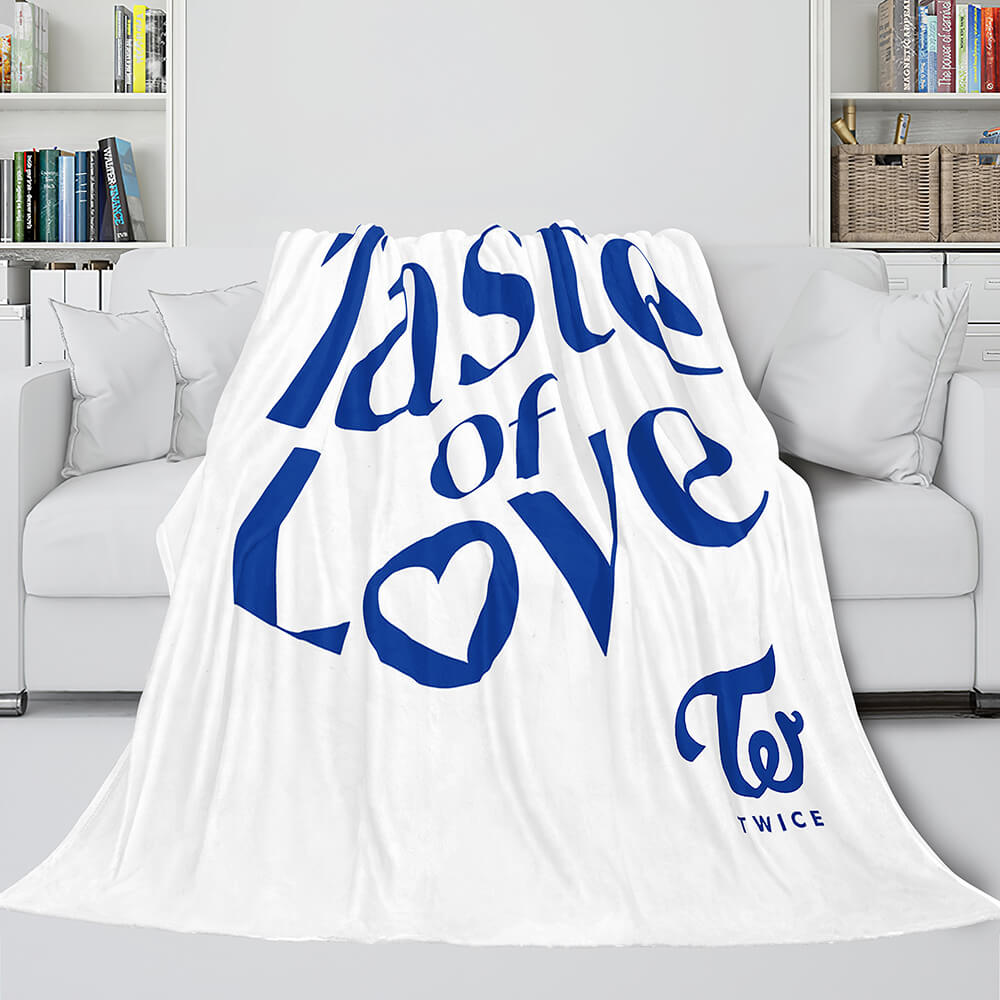 JYP Ent Twice 10th Taste of Love Album Flannel Blanket Bedding Sets (Online Order Only)