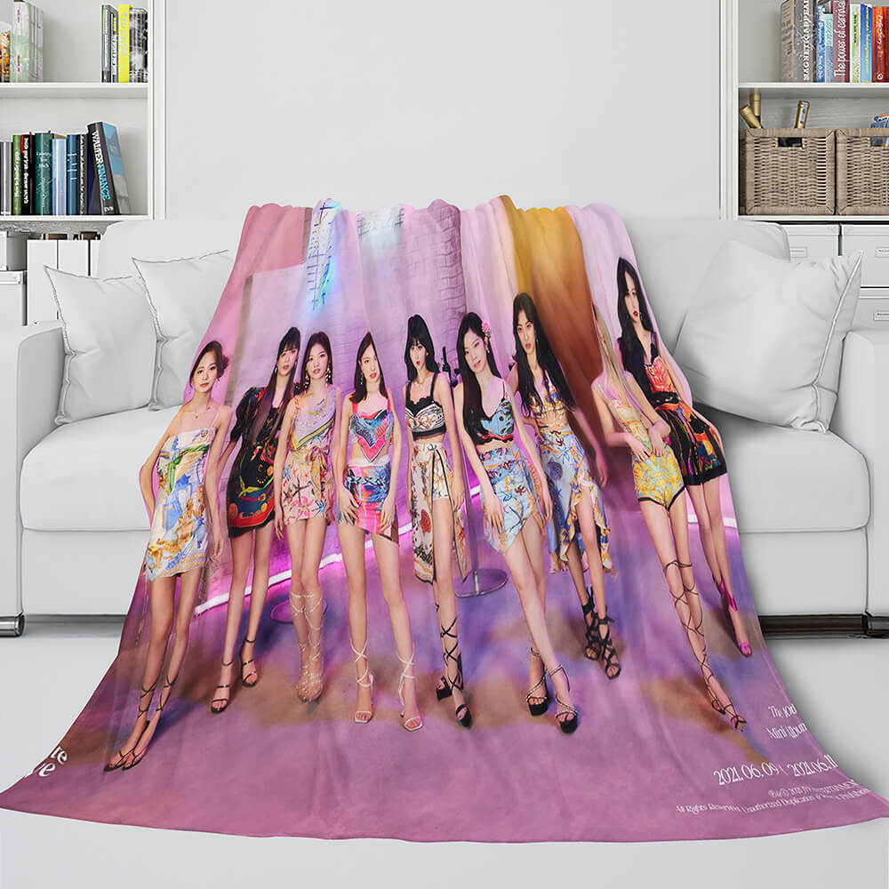 JYP Ent Twice 10th Taste of Love Album Flannel Blanket Bedding Sets (Online Order Only)