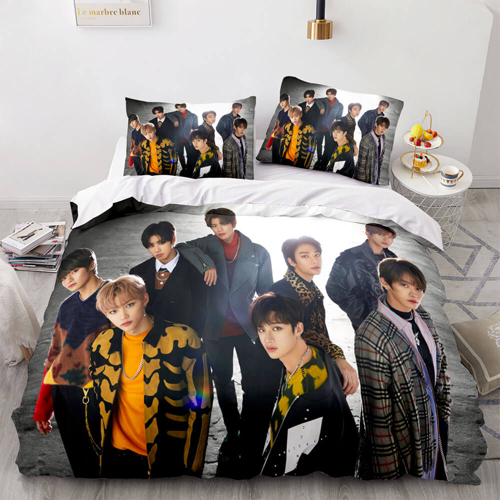 JYP Stray Kids Cosplay Soft Bedding Sets Quilt Covers Without Filler (Online Order Only)