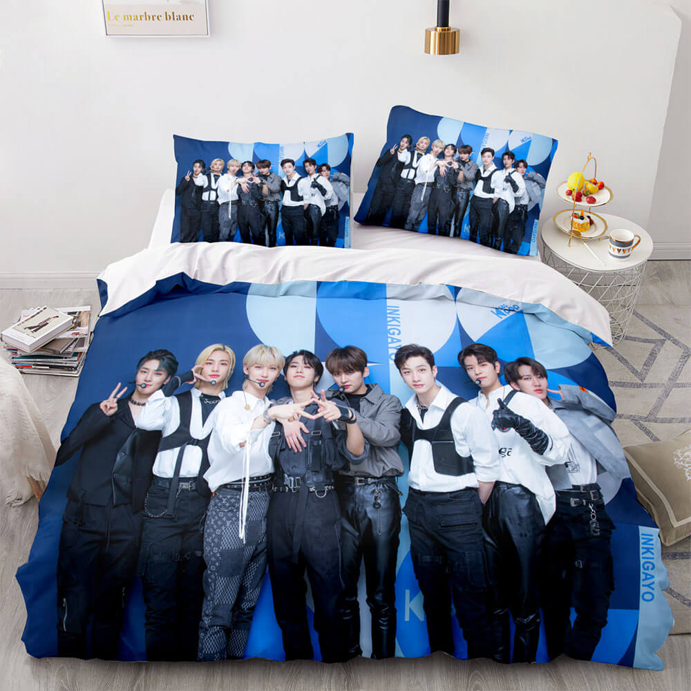 JYP Stray Kids Cosplay Soft Bedding Sets Quilt Covers Without Filler (Online Order Only)