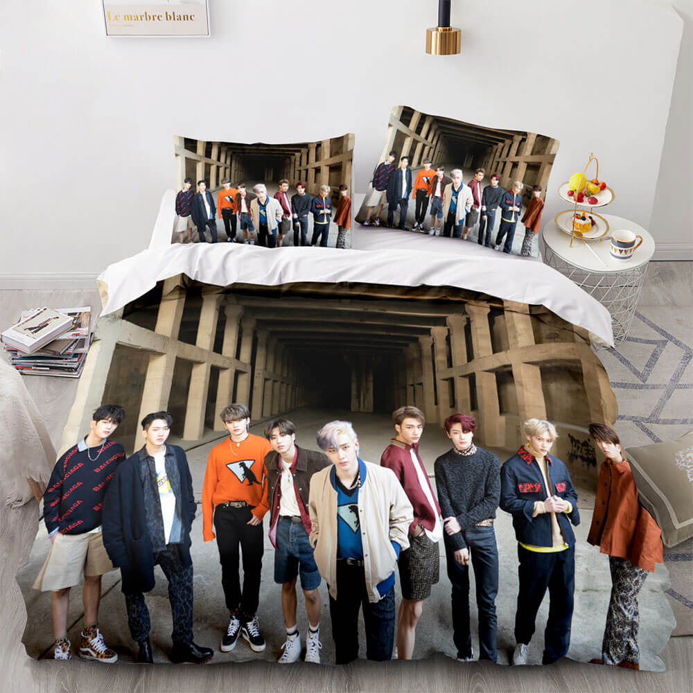 JYP Stray Kids Cosplay Soft Bedding Sets Quilt Covers Without Filler (Online Order Only)