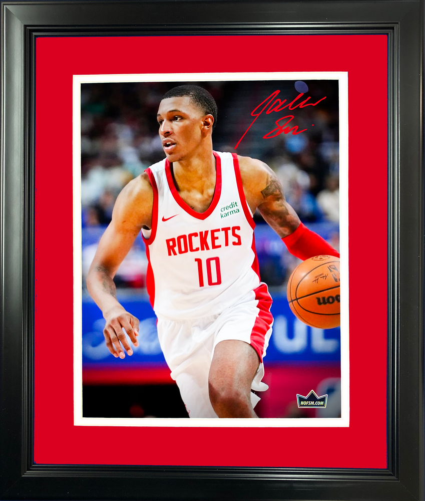 Framed Jabari Smith Jr. Facsimile Laser Engraved Signature Auto 11"x14" Basketball Photo HOFSM Holo (ONLINE ORDER ONLY)