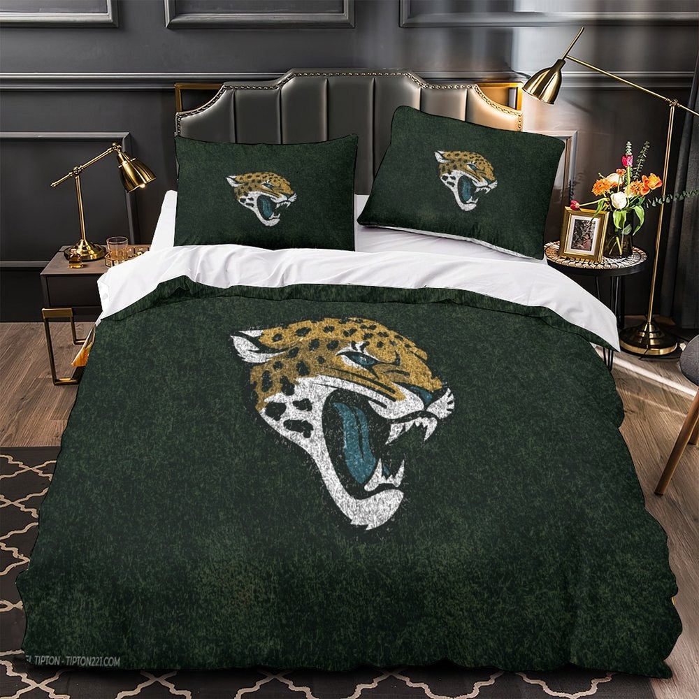 Jacksonville Jaguars Bedding Set Duvet Cover Without Filler (Online Order Only)