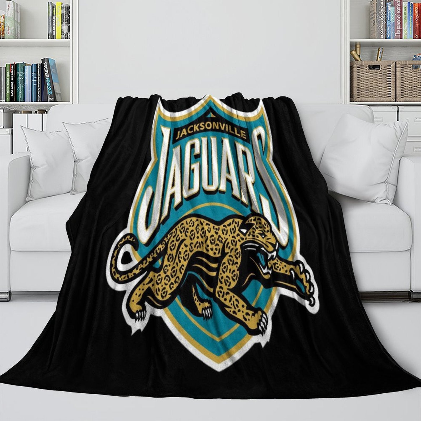 Jacksonville Jaguars Blanket Flannel Fleece Throw Room Decoration (Online Order Only)