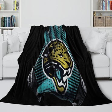Jacksonville Jaguars Blanket Flannel Fleece Throw Room Decoration (Online Order Only)