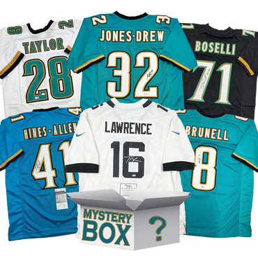 Autographed/Signed Jacksonville Football Jersey Mystery Box with PSA JSA or Beckett COA (ONLINE ORDER ONLY)