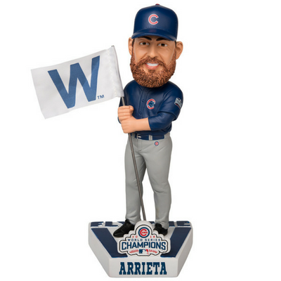 Chicago Cubs 2016 World Series Fly the W Bobbleheads (ONLINE ORDER ONLY)