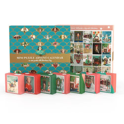 Janet Hill Advent Calendar - 24 Set of 100 Piece Mini Jigsaw Puzzles NYPC (ONLINE ORDER ONLY)