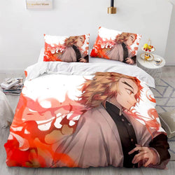 Japan Anime Demon Slayer Bedding Set Cosplay Quilt Cover Without Filler (Online Order Only)
