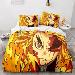 Japan Anime Demon Slayer Bedding Set Cosplay Quilt Cover Without Filler (Online Order Only)