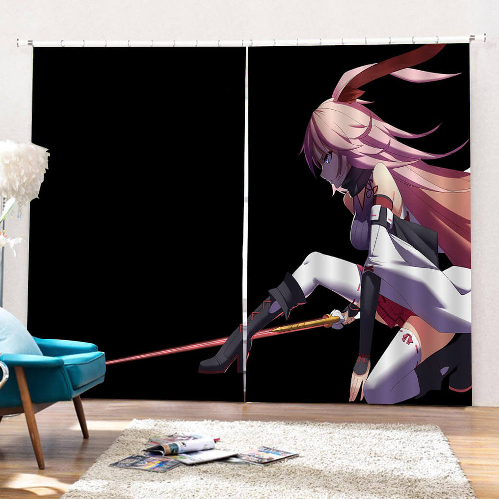 Japan Anime Girls Curtains Blackout Window Drapes for Room Decoration (Online Order Only)