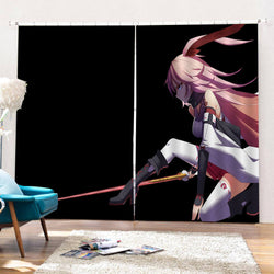 Japan Anime Girls Curtains Blackout Window Drapes for Room Decoration (Online Order Only)