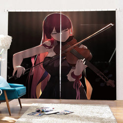 Japan Anime Girls Curtains Blackout Window Drapes for Room Decoration (Online Order Only)