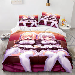 Japan Anime Maid Cosplay Bedding Sets Quilt Covers Without Filler (Online Order Only)