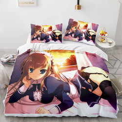 Japan Anime Maid Cosplay Bedding Sets Quilt Covers Without Filler (Online Order Only)