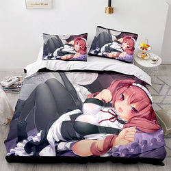 Japan Anime Maid Cosplay Bedding Sets Quilt Covers Without Filler (Online Order Only)