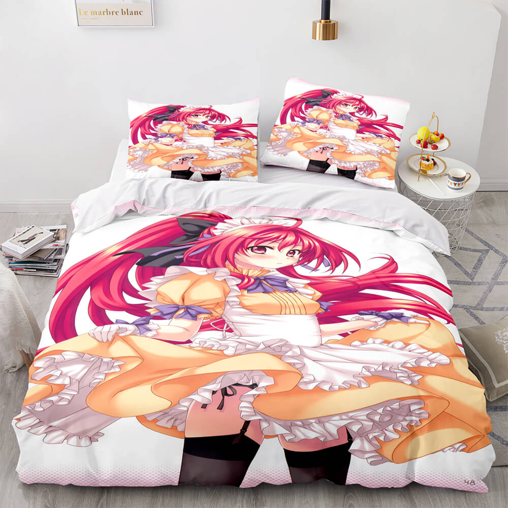 Japan Anime Maid Cosplay Bedding Sets Quilt Covers Without Filler (Online Order Only)